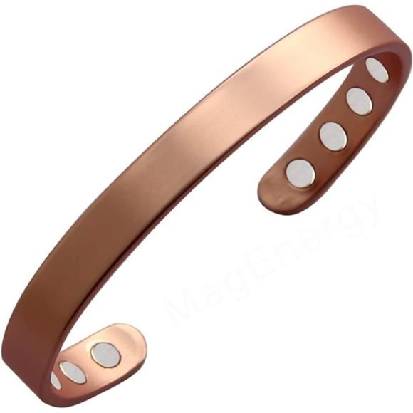 Copper Bracelet for Men and Women, 99.9% Pure Copper Magnetic Bangle - Picture 1 of 6